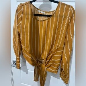 Mustard striped top